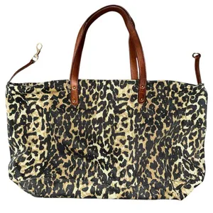 Rebecca Minkoff Leopard Print Cotton Large Tote Bag thumbnail 2