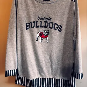 Georgia Bulldogs Women’s game day couture sweatshirt thumbnail 1