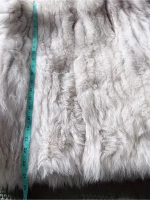 SAGA FOX Real Fur Coat Jacket White Grey Small Genuine Luxury Winter thumbnail 8