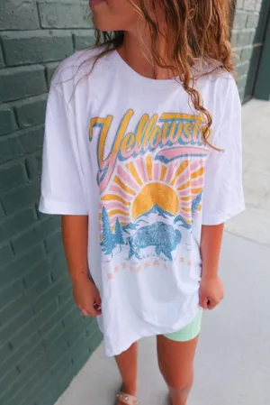 Pink Lily Yellowstone Graphic Tee thumbnail 1