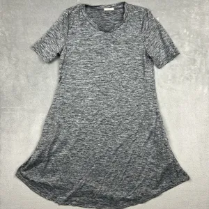 12 pm by Mon‎ Ami Heathered grey short sleeve dress size medium round neck Basic thumbnail 1