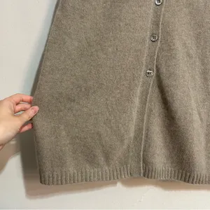 Vintage J.H. Collectibles Lambswool Angora Button Down Sweater Dress Neutral thumbnail 4