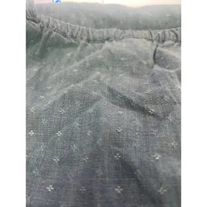 J.Crew Dobby Off the Shoulder Ruffle Sleeves Chambray Short Dress SZ 4 Western thumbnail 5