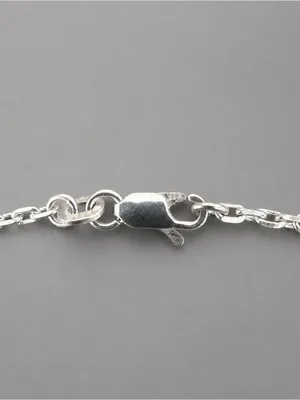 Sterling Silver Rolo Link Chain 18 Inch 4.4 Grams thumbnail 5