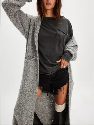 NWOT Free People We The Free Fade Into You Tee - Metal Stiletto washed black - M thumbnail 5