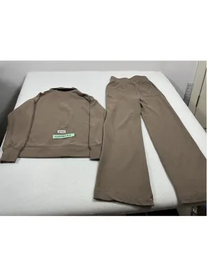 Womans Excellent 2 Pc Outfit Pants & Top Small Mauve Color thumbnail 2