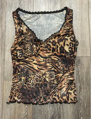 Shein Animal Print Top thumbnail 1