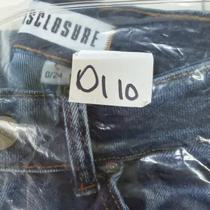 Disclosure 0/24 Jeans Flare Bootcut Dark Wash Stretch Denim Pant Blue Flattering thumbnail 14