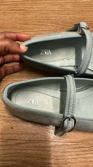 ZARA flat velvet ballet shoes thumbnail 9