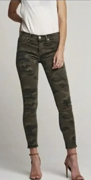 Hudson Nico super skinny midrise Camo glitter jeans thumbnail 1