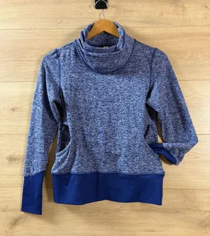 Lucy Activewear Blue Funnel Neck Cardio Pullover XS thumbnail 1