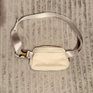 Lululemon Everywhere Belt Bag 1L Corduroy White Opal Gold Hardware Crossbody thumbnail 6