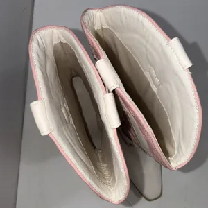 Billini Claire White Pink Equestrian Megan Moroney Concert Cowgirl Boots Size 10 thumbnail 4