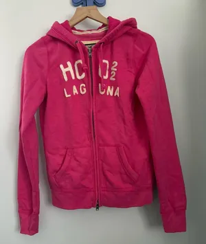 Hollister Large Laguna Beach Hoodie Full Zip Y2K 2000s Preppy‎ School thumbnail 1