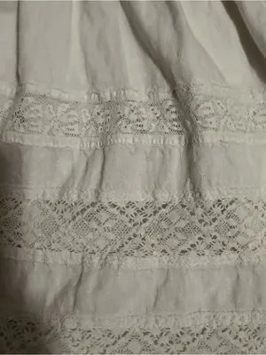 2000s vintage style abercrombie & fitch white whimsical babydoll lace mini dress thumbnail 6