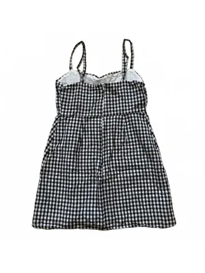 Brandy Melville Gingham Mini Dress Checkered Square Neck Women's One Size thumbnail 4