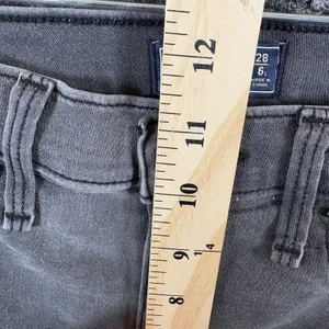 Abercombie And Fitch Jeans Womens 28/6L Gray Faded Denim High‎ Rise Jean legging thumbnail 12