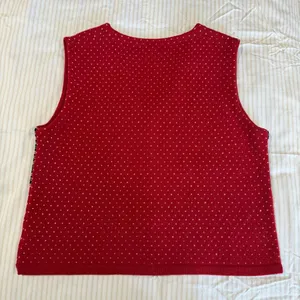 vintage 90s cottage Eddie Bauer Knit Sweater Vest Lambswool Nordic Fair Isle thumbnail 5