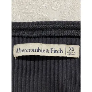 Abercrombie Ribbed Bodysuit Black XS Long Sleeve Scoop Neck thumbnail 4