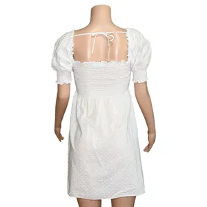 HILL HOUSE Athena Nap Dress, White Swiss Dot, Small thumbnail 10