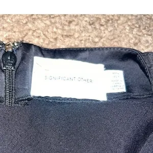 Significant Other Demi Backless Twist Front Column Maxi‎ Gown Black 2 thumbnail 8