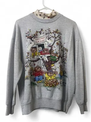 Vintage fall bear sweatshirt Gray Size M thumbnail 1