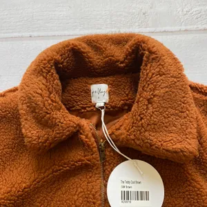 NWT - Princess Polly - Women’s Teddy Bear Brown Coat - Size S/M. thumbnail 5