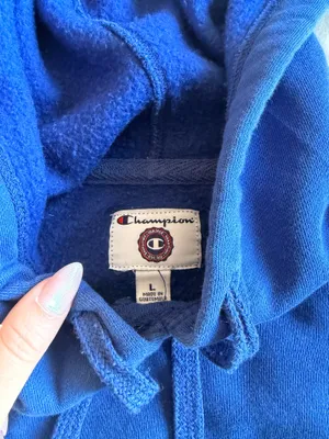 Champion Sweatshirt Hoodie Blue thumbnail 3