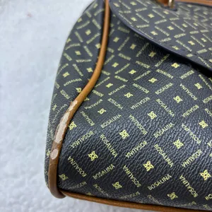 Bosalina y2k monogram bowler satchel bag Black/Tan classic print preppy casual thumbnail 14