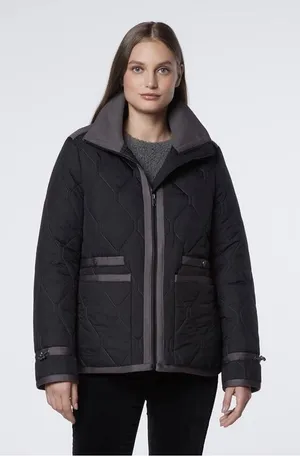 Andrew Marc Women's Devoe Relaxed Fit‎ Puffer Quilted Jacket Barn Coat Size XL thumbnail 1