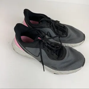 Nike Womens Revolution 5 Running Shoes Pink Black thumbnail 6