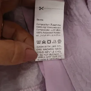 Dazy Lavender Purple Textured A-Line Midi Skirt Elastic Waist Size S thumbnail 3