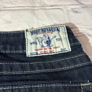 True Religion Jeans Women's 28 Bootcut Y2K McBling Mid Rise Western‎ Boho thumbnail 5