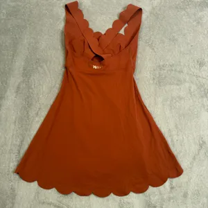 WISKII Crossback Tennis Mini Dress Scalloped Active Womens XS S Laser Cut thumbnail 4