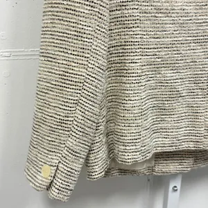Vintage Jones New York Women's Wool Blend Tweed‎ Blazer Jacket Cream Black Sz 12 thumbnail 5