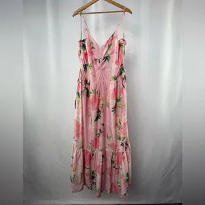 NWT Vineyard Vines Kentucky Derby Strappy Floral Maxi Dress in Pink‎ Size 16 thumbnail 5