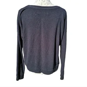 Abercrombie & Fitch Women's Black‎ Long Sleeve Crew Neck Pullover Sweater Size S thumbnail 2