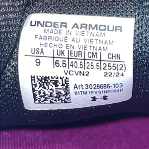 Under Armour Women’s Charged Impulse 3 Knit Gray Purple Running Athletic Shoes thumbnail 6