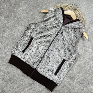 Patagonia Women’s Conejo Vest Hooded Fleece Fuzzy Full Zip in Java Brown Size S thumbnail 3