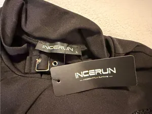 Incerun NWT Black Mesh Panel Long thumbnail 4