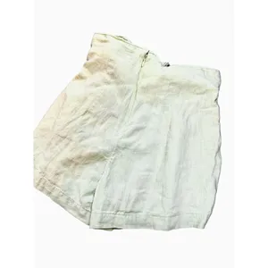 Abercrombie & Fitch Women's Small Linen Paperbag Shorts Mint Green 3 inch inseam thumbnail 2