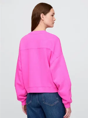 GAP Vintage Soft Neon Pink Oversized Drop Shoulder Crewneck Sweatshirt Size XXL thumbnail 5