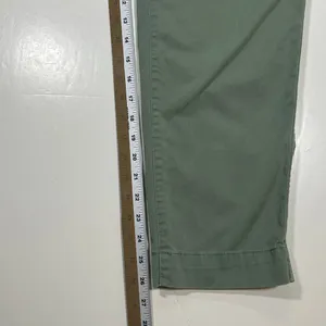 Gap Straight Khaki‎ Green Cotton Chino Pants Casual Trousers Womens 8 thumbnail 5