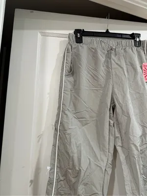 COCO & SHAY Light Gray Elastic Waist Pants large thumbnail 5