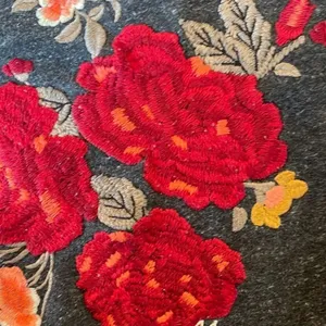 Abercrombie & Fitch New York grey embroidered floral sweatshirt m thumbnail 5