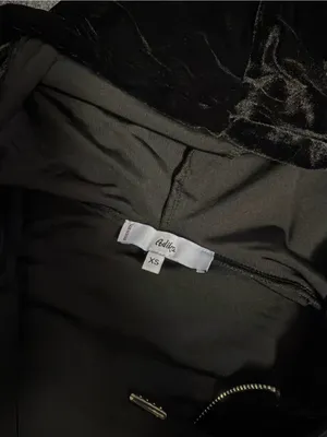 Adika Black Velour Zip Hoodie Jumpsuit thumbnail 2