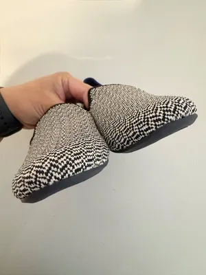 Rothys The Loafer in Slate Herringbone Size 7.5 Academia Minimalist Flats Office thumbnail 12