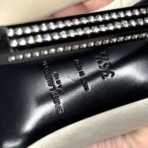 Saint Laurent Tower 110 Strass Embellished Silk Satin Pointed Toe Pump Heel 36.5 thumbnail 14
