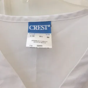 FINAL MARKDOWN Ladies’ Crest Scrub Top (M) White Size M thumbnail 4