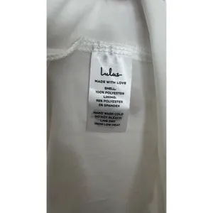Lulus 2010s Ivory Swiss Dot Mesh Bustier Tiered Dress Medium thumbnail 14